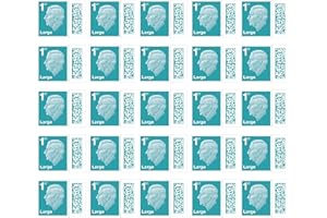 Albian Trading 1st Class Large Letter Stamps (25 Stamps) - 1st Class Large Letter Stamps - Barcoded Self Adhesive UK Large Letter Postage Stamps for Postage - (25 Total)