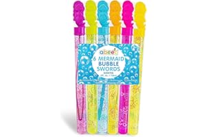 abeec Pacco da 6 Bacchette con Bolle Profumate | Bolle di Sapone per Bambini, Compleanni, Matrimoni, Feste, Giardino, Sensory Toys per Neonati e Bambini, Gadget Unicorno