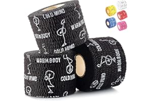 WARM BODY COLD MIND Weight Lifting Thumb Tape - Hook Grip Tape for Crossfit, Weightlifting Powerlifting Deadlift, Sticky & Stretchy Athletic Grip Tape