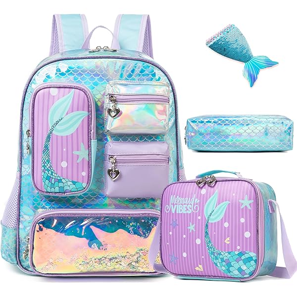HTgroce Rugzak Voor Meisjes - Schooltas Met Lunchtas En Etui, Zwart Game Design