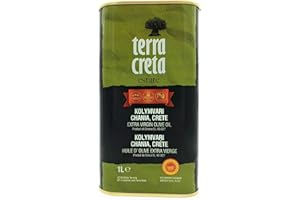 ‎TERRA CRETA Terra Creta Estate PDO Kolymvari 1L – Oliwa Extra Virgin z Krety | Kwasowość <0,5% | Tłoczona na zimno | Odmiana Koroneiki | Chronione Oznaczenie Pochodzenia