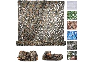Sposuit Tarnnetz Sonnenschutz Camouflage Net,Tarnnetz 3x3M 3x6m 4x6M 6x6m 1.5x2M 1.5x3M kann für die Jagd, Waldlandschaft, Bühnendekoration und Camping im Freien verwendet werden, mit mehreren Größen zur Auswahl