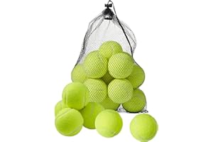 BRAMBLE 15 Balles de Tennis avec Sac de Transport pour Sport, Entraînement & Jeu - Solide