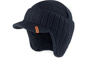 MAD4TOOLS Scruffs Men's Peaked Beanie Hat, Navy Blue, One Size, T54296