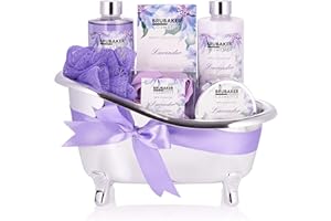‎BRUBAKER BRUBAKER Cosmetics Lawenda Bath and Shower Set - 7-Częściowy Zestaw Upominkowy w Ozdobnej Wannie