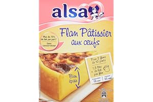 Alsa Préparation Flan Pâtissier aux Œufs 2 Sachets 720g - Lot de 3