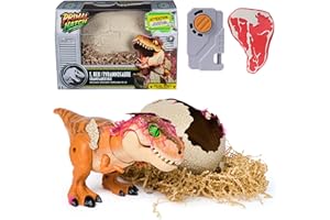 Primal Hatch Jurassic World, Dinosauro Interattivo con Uovo, Fai Schiudere e Addestra il Tuo Cucciolo di Dinosauro con Oltre 100 Suoni e Reazioni, Giocattolo per Bambini e Bambine, 5+ Anni