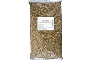 Hestia Herbs Mélange Grec d’Herbes Méditerranéennes avec Origan, Romarin, Thym, Basilic & Persil pour la Cuisine, 500 g – Mélange Authentique pour Recettes Traditionnelles
