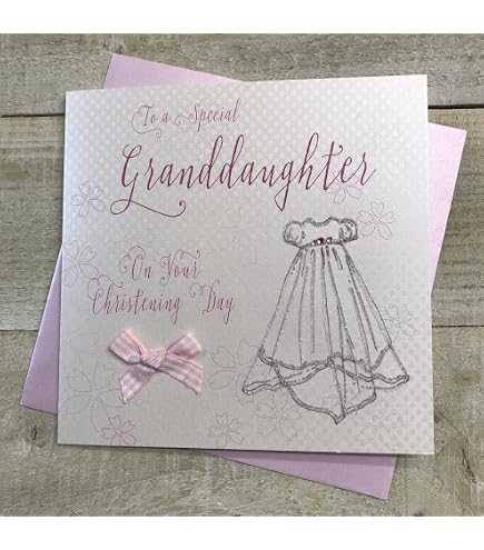Handgefertigte Babykarte "Thank You For Our New Granddaughter" - 16x16 Cm, Mit Umschlag, Personalisierbar