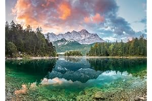 Ravensburger - Puzzle Paysage 1000 pièces - Puzzle Nature - Lac Eibsee, Allemagne - Dès 14 Ans - 12000358