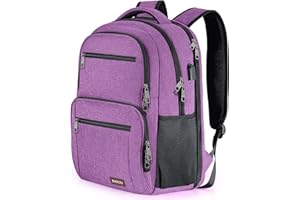 BIKROD Plecak męski, plecak szkolny, dla chłopców, torba na laptopa 15,6", dla nastolatków, z przyłączem ładowania USB,