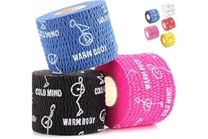 ‎WARM BODY COLD MIND WARM BODY COLD MIND Hook Grip Tape for Weightlifting, Weightlifting Tape for Crossfit, Strength Training, Sports Tape, Cotton Thumb Tape, Thumb Tape