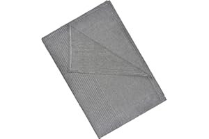 H HANSEL HOME Colcha Multiuso 230x260cm para Sofá y Cama, Plaid Sofa de Algodón y Poliéster, Cubre Sofa Suave, Transpirable y Decorativa - Gris Fuerte