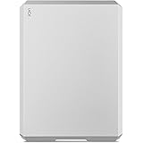 LaCie Mobile Drive 1 TB External Hard Drive HDD – Moon Silver USB-C USB 3.0 Thunderbolt 3, for Mac and PC Computer…
