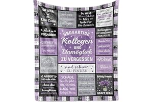 AOWINS Leaving Gift Colleague Job Change, Small Gifts for Colleagues, Colleague Farewell Gift, Best Coworker Gift, Retirement Gift, Thank You Gifts Blanket 150 x 130 cm