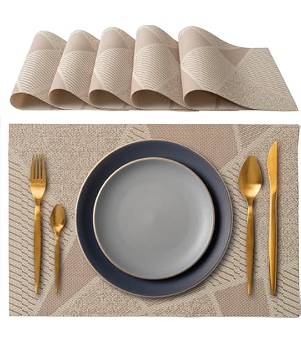 Läufer 32645 Tovaglietta Americana Trasparente 25x30 Cm – Proteggi Tavolo In Cristallo Blu – Set 3 Pezzi Per Ufficio E Cucina