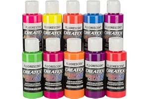 Createx Colors Airbrush-Set, 60 ml 10 - Farben, fluoreszierend, Set