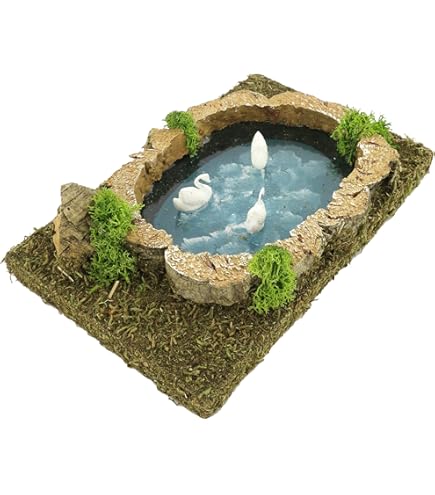 Cascata Per Presepe In Legno Ferrari & Arrighetti - Effetto Acqua Senza Acqua - Foto 9