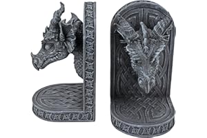 Design Toscano CL2649 Serre-Livres Dragons Gray Friar Gris 11,5 x 10 x 19 cm