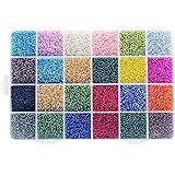 24 Mini Perline Di Vetro 2mm - Per Bracciali, Orecchini, Collane Fai Da Te - Foto 6