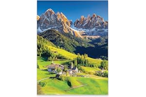 WALLARENA Poster mural XXL Motif paysage montagnes 50 x 70 cm Format portrait sans cadre Poster photo mural mural sur poster pour salon, chambre à coucher, cuisine