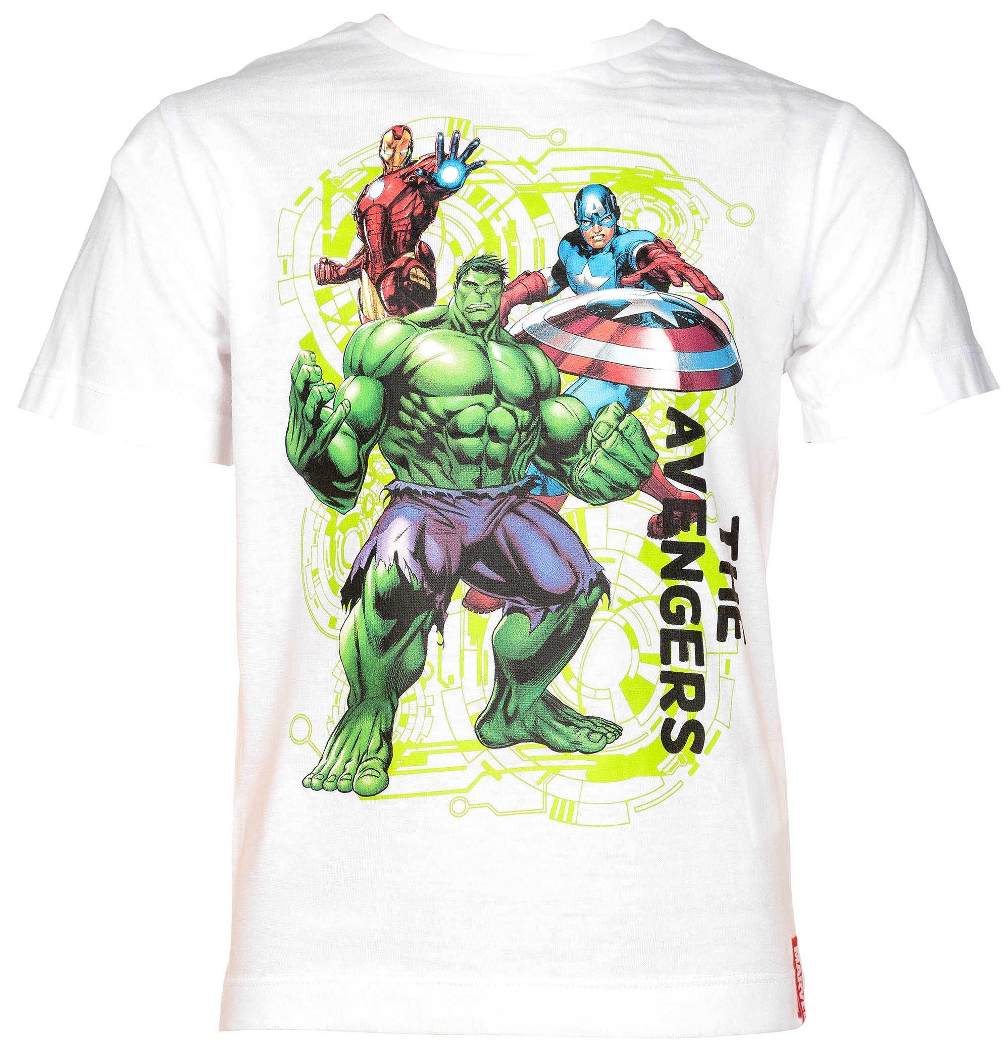 Marvel-Avengers-T-Shirt-fr-Kinder-Art-3993-wei-Gr-104-140