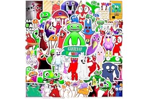 YANGSIW Garten Of Banban Lot de 50 autocollants en vinyle pour ordinateur portable Motif bombe pour voiture, bagages, skateboard, moto, pour adolescents et adultes