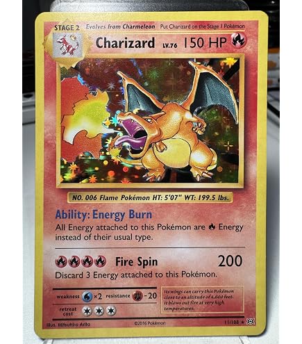 charizard pokemon card 2016 price - (11/108) - XY Evolutions Type:TYPE 3 (OP-01 Blue Bottom & OP-02 Brown Bottom) morph Evolutions is an homage Sports Cards Nonsense |