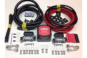 DURITE VSR SPLIT CHARGE KITS 5mtr Split Charge Relay kit with Durite 12V 140amp Intelligent Voltage sense Relay & 110amp Leads SCKD315