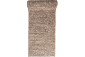 ‎MAZOVIA Mazovia Teppich Läufer Flur - Modern Teppichläufer - Kurzflor Flurläufer für Vorzimmer, Schlafzimmer, Küche - ÖKO-TEX Zertifiziert - Meterware - Beige - 70 x 500 cm