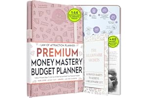FREEDOM MASTERY Financial Planner & Monthly Budget Planner and Monthly Bill Organizer - 12 Month Journey to Financial Freedom, Monthly Budget Book Planner | Much More Then Just a Budgeting Planner or Finance Planner