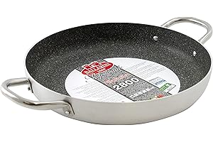 BALLARINI Tegame con rivestimento antiaderente, Alluminio ad alto spessore, Con 2 manici, Diametro 36 cm, Grigio, 2800