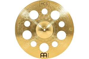 Meinl Cymbals HCS Trash Crash Cymbal 18 inch (Video) with holes for Drum Set (45,72cm) Traditional Finish Brass, Made In Germany (HCS18TRC)