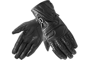 ‎OZONE MOTO OZONE MOTO Touring II Leder Motorradhandschuhe für Männer Schaumstoffe weiche Finger und Knöchelschützer Touchscreen freundliche Pads Belüftung