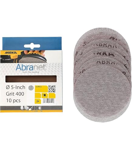 Mirka Galaxy Sandpaper Discs 5" 125mm – Grit 1200, 50-Pack Hook & Loop, Non-Clogging