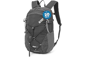 Terra Peak® Mochila de Senderismo 20L para hombre y mujer (FLEX 20 PEQUEÑA) - Mochila de montaña, trekking y viaje para exteriores, ergonómica e impermeable, con ventilación trasera (transpirable)