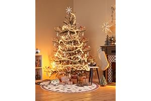 Villeroy & Boch Design Teppich Nostalgic Rund - Toy's Delight - Christbaum Decke, Weihnachten Tannenbaum & Weihnachtsbaum für Wohnzimmer, Schlafzimmer, Esszimmer, Flur - Rot Multifarben, 150 cm