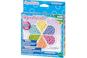 Aquabeads - La recharge pastel - Kit de loisirs créatifs - Activité manuelle enfants en toute autonomie - Recharge de perles qui collent avec de l'eau - Jouet enfant 4 ans et + - 31505