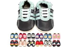 MiniFeet Soft Leather Baby Shoes - Buy 4 Pairs & GET 1 of Them for Free ! - Toddler Shoes - Baby Girl Shoes - Baby Boy Shoes - 0-6 Months to 4-5 Years