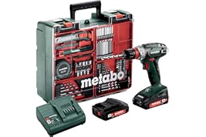 metabo BS 18 Quick Set Perceuse-visseuse sans fil 18 V/2,0 Ah, Atelier mobile 602217880 Taille Unique Multicolore