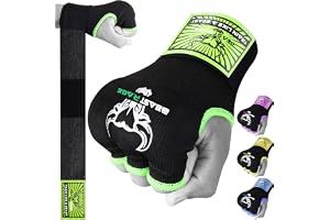BEAST RAGE Boxning wraps handgelhandskar MMA 75 cm lång wrap vadderad elastisk snabb boxning boxningssäck träning thai handli