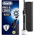 Oral-B Spazzolino elettrico ricaricabile Pro 2 2500 con 1 impugnatura con sensore di pressione, 1 testina e 1 custodia da via