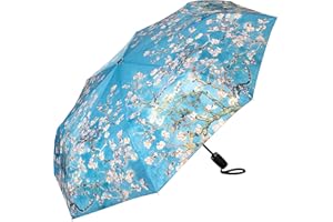 VON LILIENFELD parasol kieszonkowy Vincent van gogh kwiat migdałowca wiatroszczelny otwierany-zamykany automatyczny kompaktowy stabilny lekki