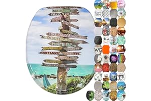 Sanilo Soft Close Toilet Seat, Wide Choice of New Toilet Seats, Stable Hinges, Easy to Mount (Key West)