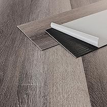 Pavimento PVC Autoadesivo Effetto Legno - Grigio, 36 Pezzi Per 5m² - Foto 7