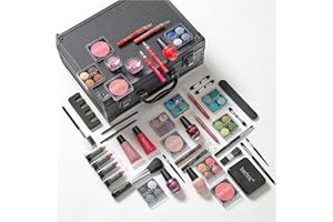 Technic Super Beauty Case – All-in-One Portable Makeup & Nail Kit with 48 Pieces for Beginners & Aspiring MUAs