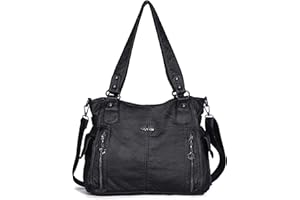 Angel Kiss Purses and Handbags Top-Handle Hobo Bags for Femmes Roomy Sacs à bandoulière en cuir lavés Sac à main pour filles
