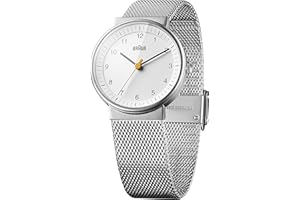Braun Damski zegarek na rękę Unisex Ladies Classic Watch analogowy kwarcowy BN0031WHSLMHL, biały