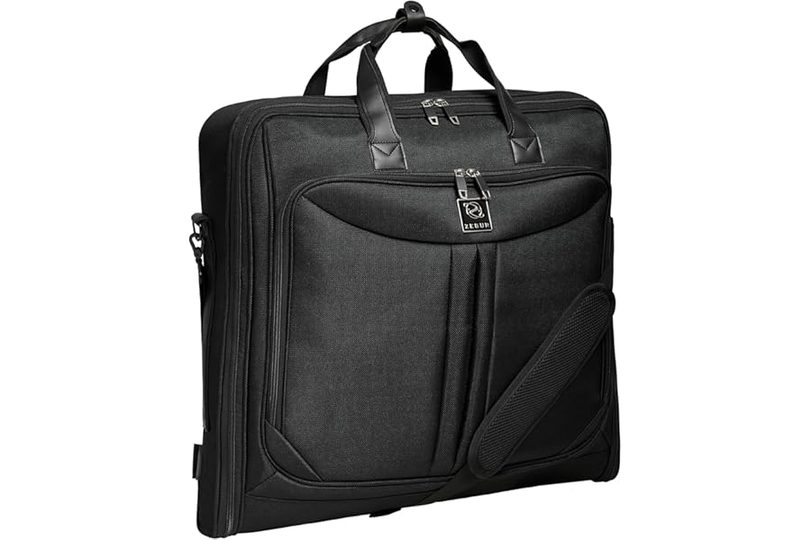 ZEGUR Premium Suit Bag for Men Carry On - Garment Bag for 4 Suits - Travel & Business Suit Carriers for Men with Shoulder Strap and Laptop Compartment