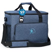 Sac Glacière Isotherme NOVAGO 15L Pliable - Idéal Pour Pique-nique, Bureau, Lunch, Camping (bleu) - 6